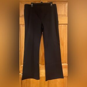 LOFT women's black slight flare/wide-leg dress trousers. Size XL